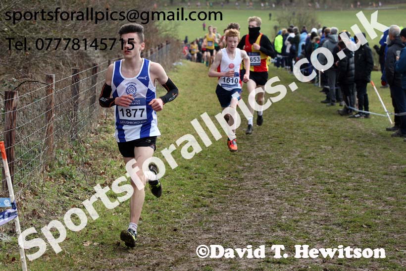 Boys under-15s 2019 British Athletics Inter Counties Cross Country, Prestwood Hall, Loughborough. Photo:  David T. Hewitson/Sports for All Pics
